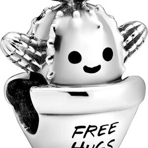 Pandora Free Hugs Cactus Charm in Sterling Silver